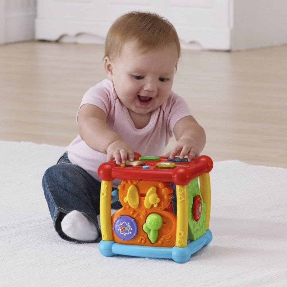💚10 VTech Baby Busy Learners Activity Cube Baby and Toddler Toys